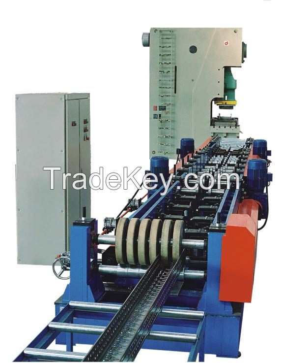 Tray cable tray roll forming machine