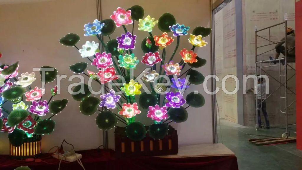 fibre led  light lotus lamp decorative led lights