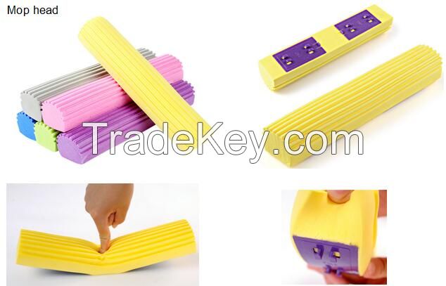water absorbing foldable mop with replaceable head