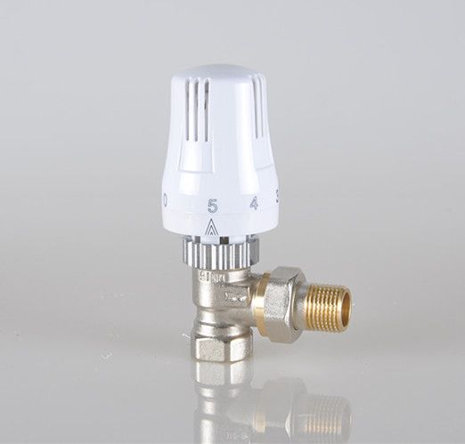 15mm brass angled thermostatic radiator valve