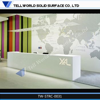 TW  White Office Furniture Front Desk for Reception Counter