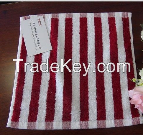 Yarn dyed stripe small face towel 