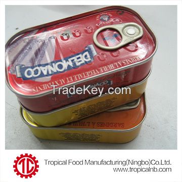 3200X50X125g Canned sardines in vegetable oil