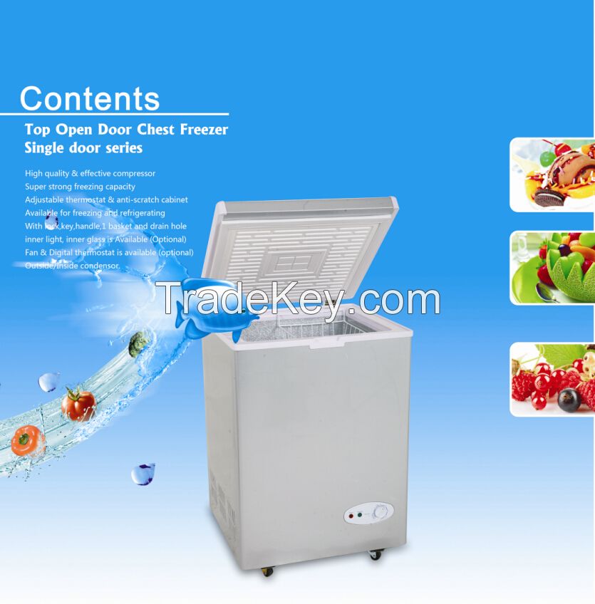 130L--Top one door chest freezer