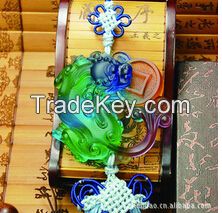 Fengshui Crystal Car Ornament--Chinese Dragon-Pixiu