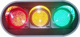 Solar Powered Amber Traffic Light