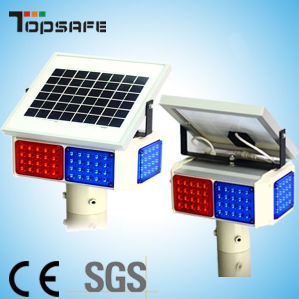 solar powered blinking warning light