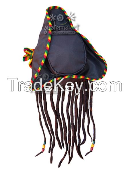 Rasta Pirate Hat with Dreadlocks