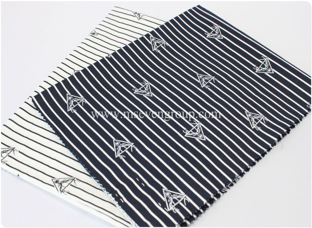 Low price! Wholesale  100% cotton fabric, Cotton stripe fabric for shirts, printed fabric for men's shirt