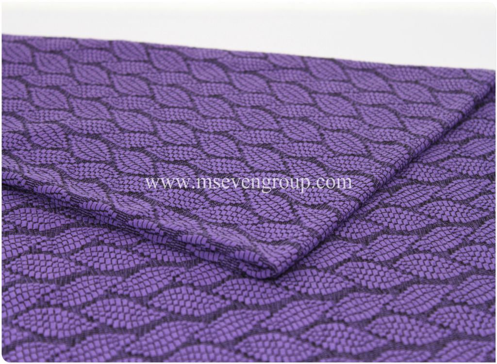 New arrival high quality jacquard knitting fabric, Polyester stretch fabric, Supper soft fabric with leaves pattern!