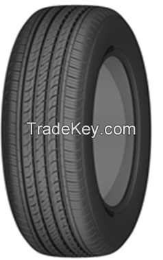 Car tires with deep 4-groove design suitable for wet road  