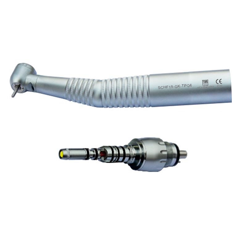 Dental Torque Push Fiber Optical Handpiece With KaVo Quick Coupling 6 Hole