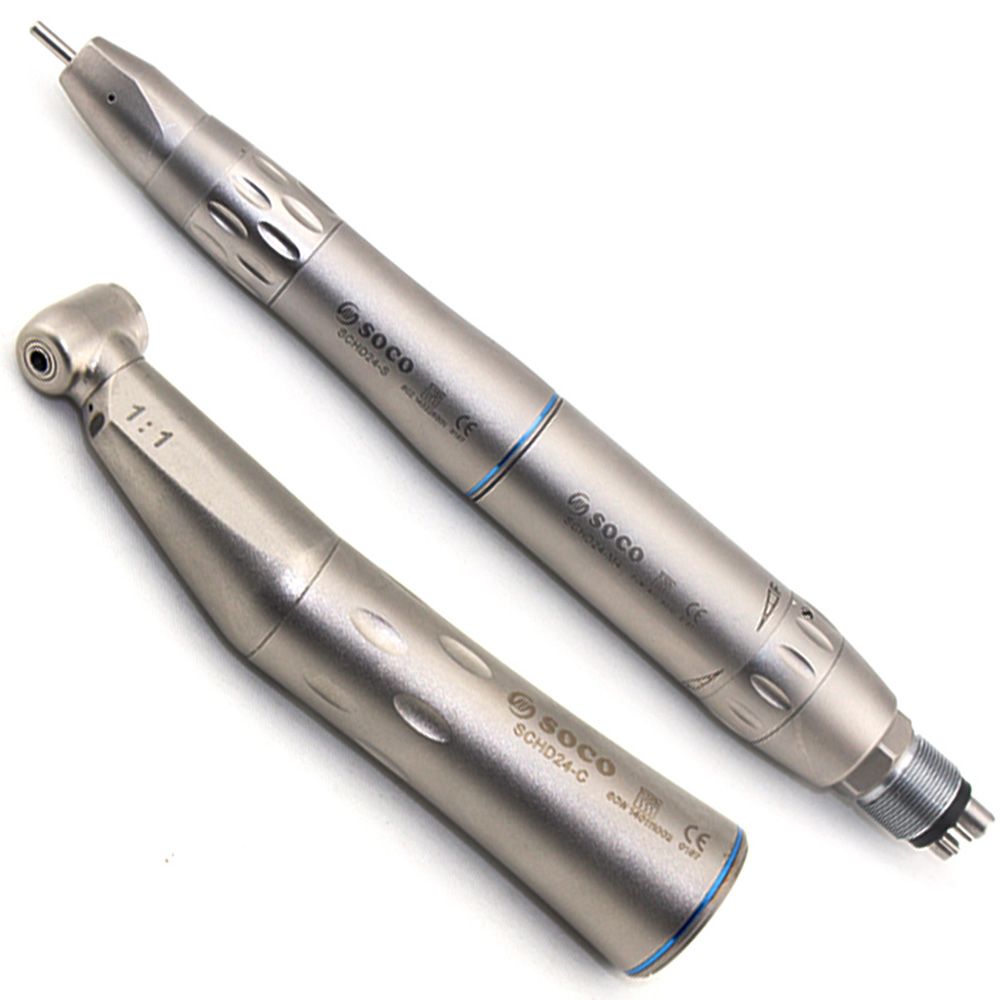 Dental Titanium Fiber Optical LED Inner Channel Low Speed Handpiece