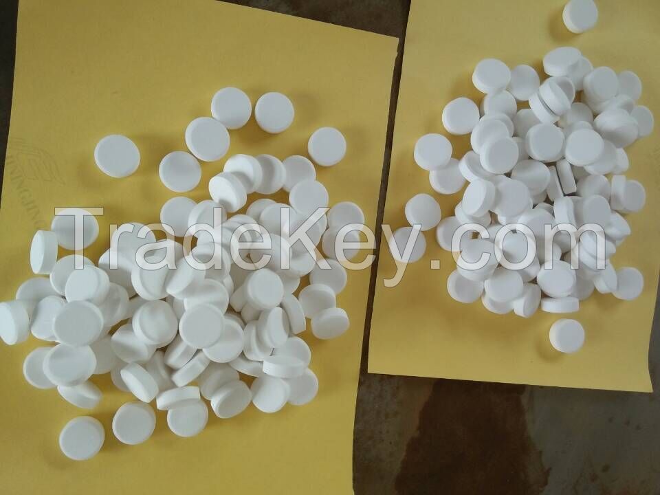 Sodium dichloroisocyanurate, SDIC (effervescent tablets, granules and powder)