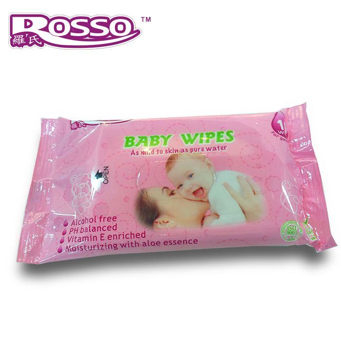 Hot sales 10pcs baby wet wipe alcohol free
