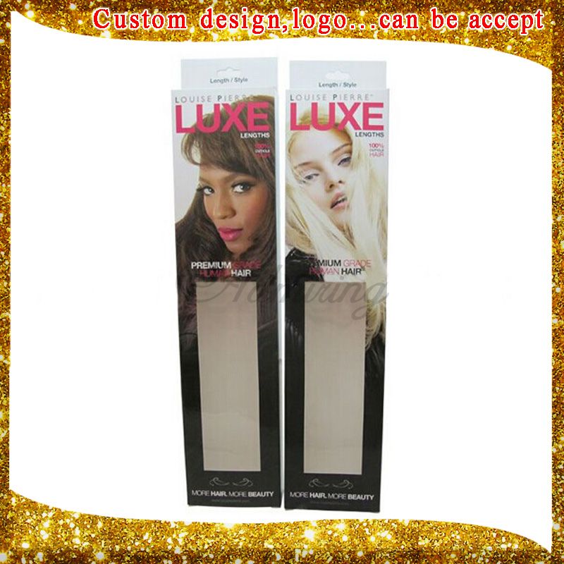 Custom hair extension packaging box