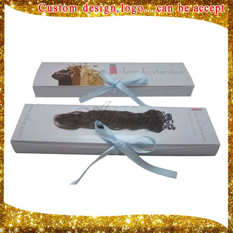 Virgin hair packaging for hair extensions