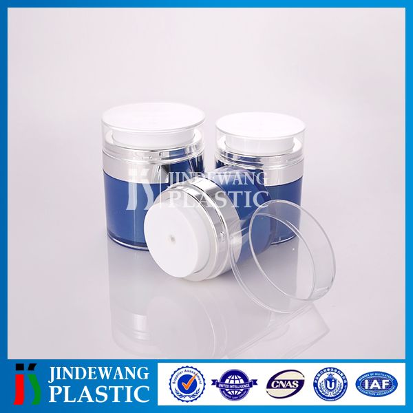 acrylic airless jar cosmetic cream jar with airless pump 