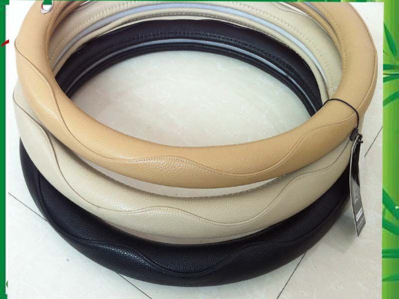 genuine leather car steering wheel covers made in China