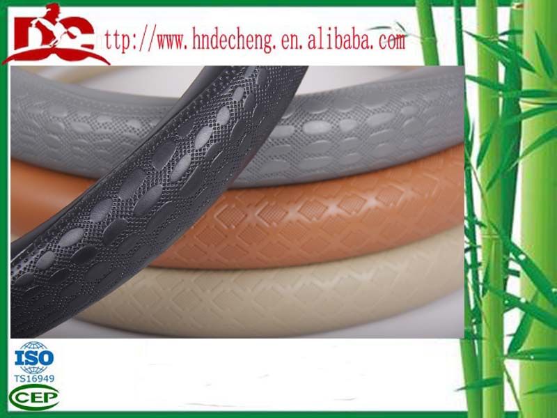 genuine leather car steering wheel covers made in China