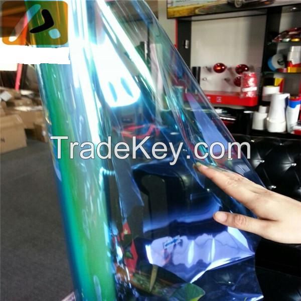 auto windwo film 1.52m*30m high heat r green color chameleon tint film