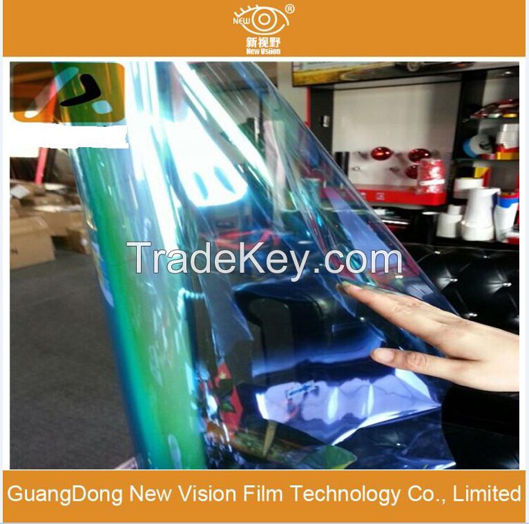 auto windwo film 1.52m*30m high heat r green color chameleon tint film