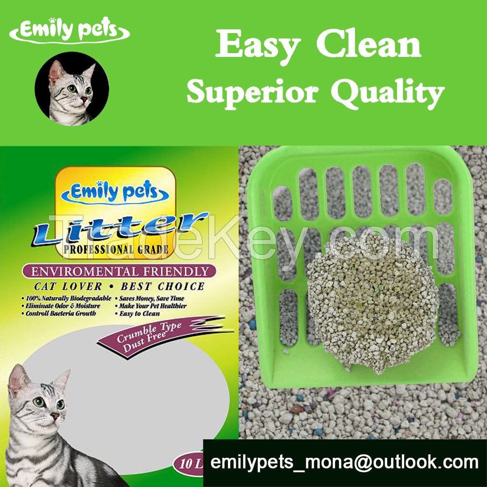 Bentonite Cat Litter(1-4MM odd shaped) Emily pets products