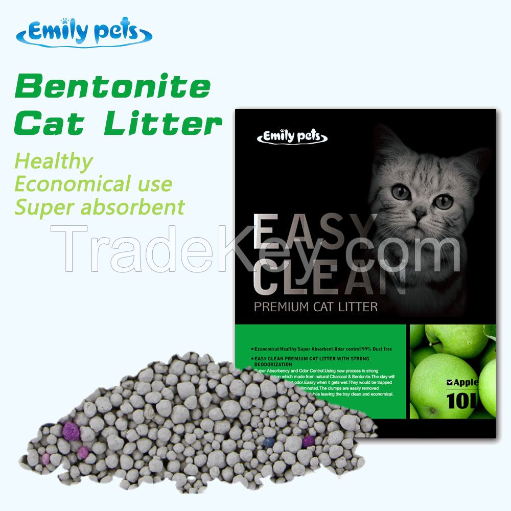 Bentonite Cat Litter(1-4MM ball shaped) Emily pets products