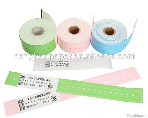 China Manufacture Patient ID thermal wristband in medical