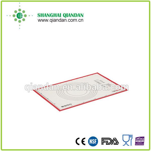 Food grade pastry mat with measure