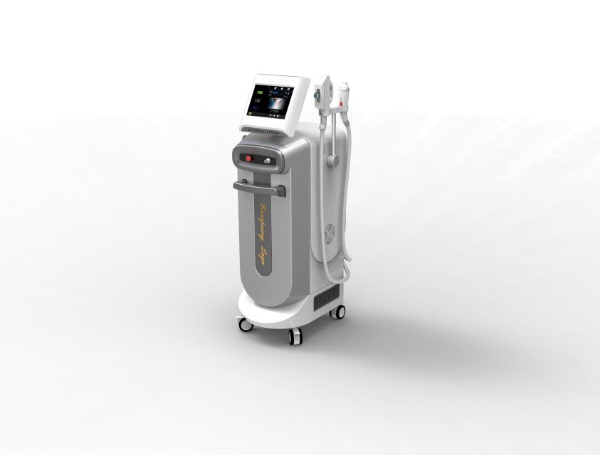 Ipl Rf E-light + Nd Yag Laser Beauty Machine For Hair Removal,pigment Removal Xg-n1000