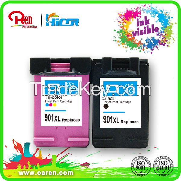 Shanghai Oaren black compatible ink cartridge for HP662 Paraguay market