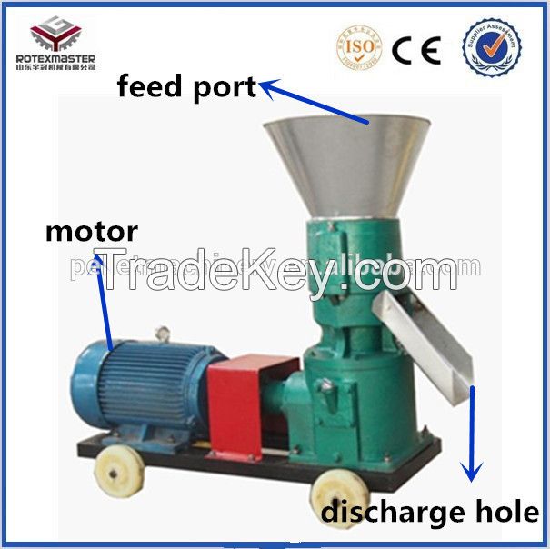 CE Flat Die Animal Feed Pellet Mill/Feed Pellet Machine For Horse