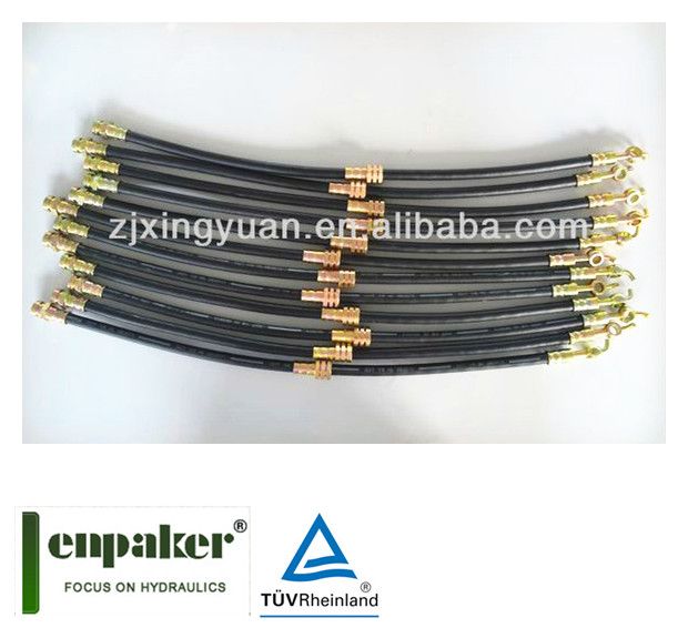 high quality zhuji enpaker flexible sae j1401 hydraulic brake hose sae j1402 air brake hose