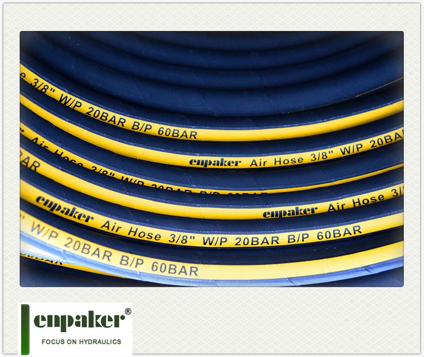 zhejiang enpaker flexible fiber braided rubber air hose