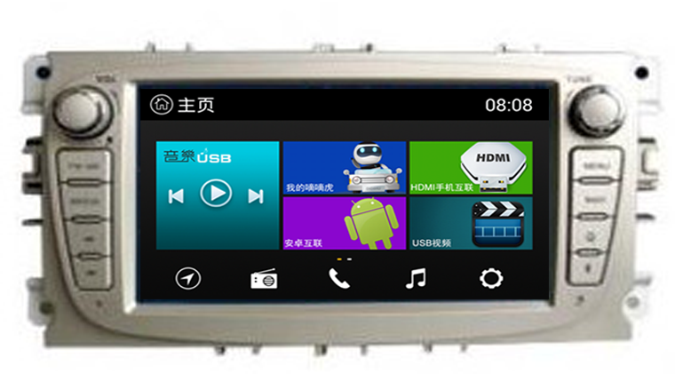 Android car navigation head unit with HD screen with mirror link FORD navigation 