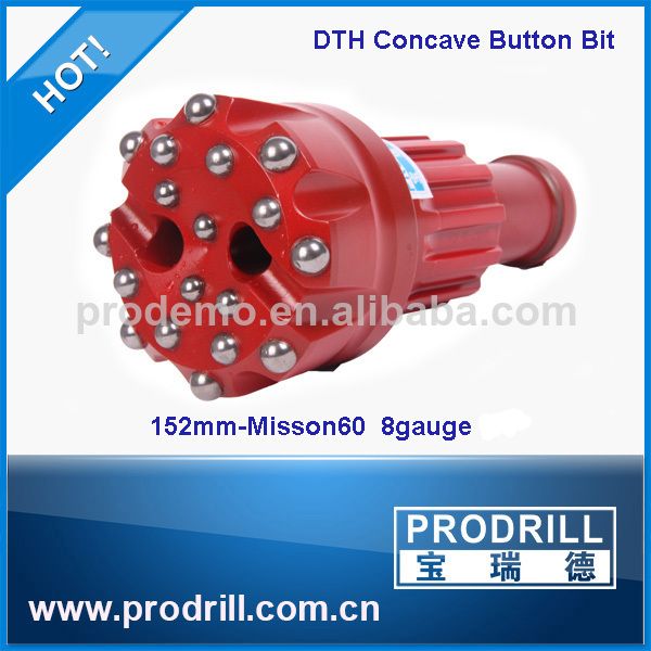 6 Inches DTH Drill Bit with Concave Face