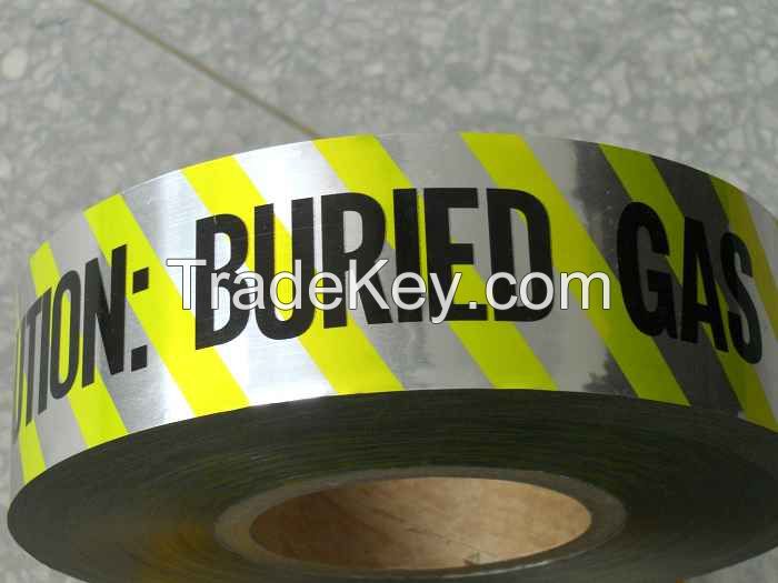 Detectable warning Tape Caution gas/water/sewer line buried tape