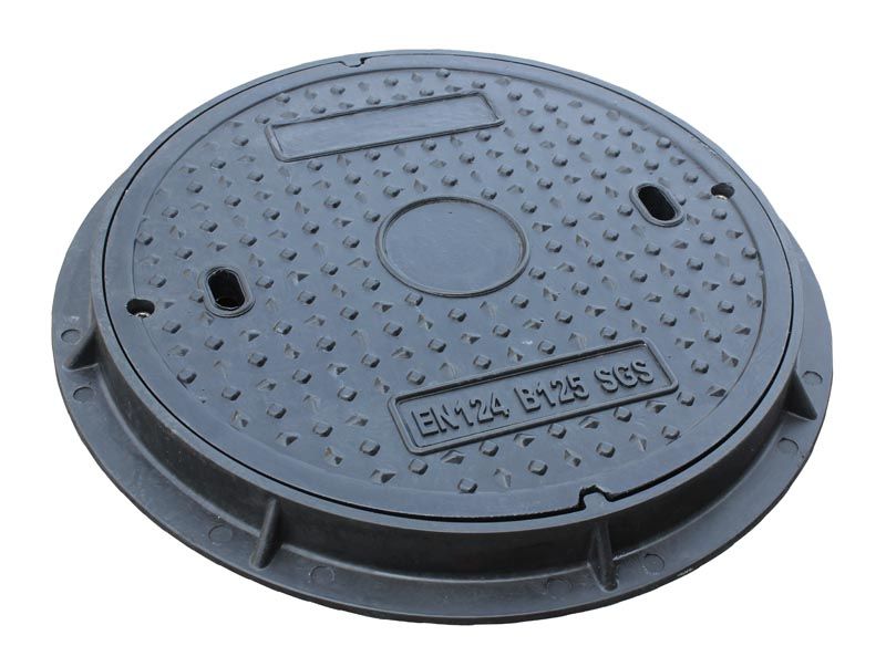 SMC Composite Manhole Cover, B125 Clear Open 450