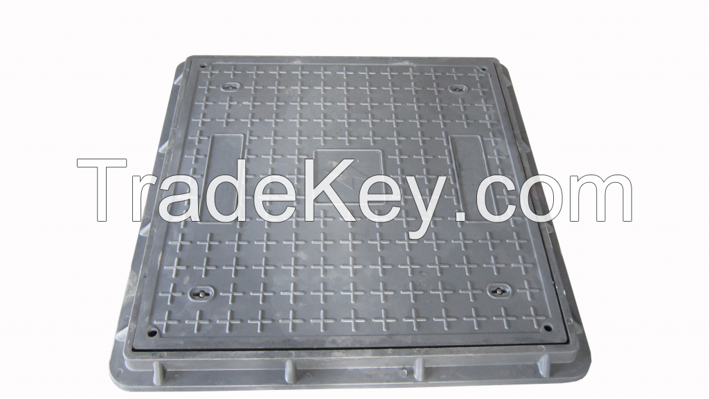 SMC Composite Manhole Cover, B125 Clear Open 900*900