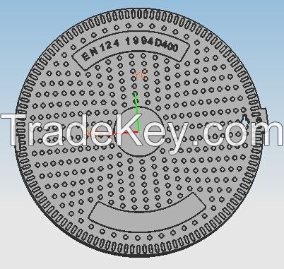 SMC Composite Manhole Cover D400 | Clear Open 600