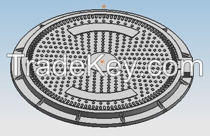 SMC Composite Manhole Cover, B125 Clear Open 600