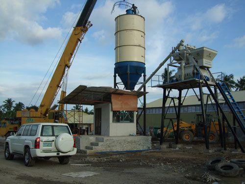 HZS35 concrete mixing plant