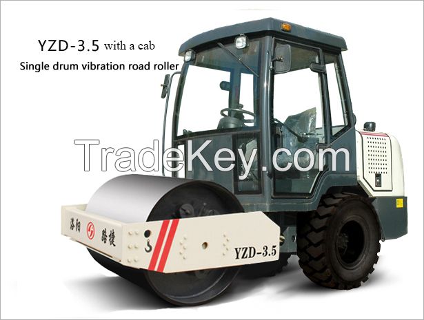 Single drum vibratory road roller