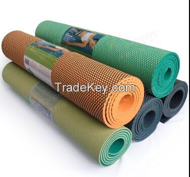 natural rubber colored yoga mat