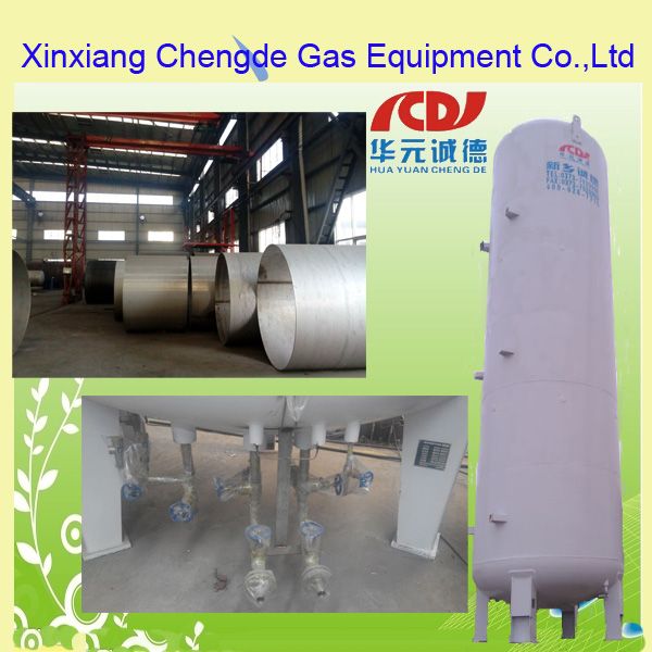 Vertical cryogenic liquid co2 storage tank