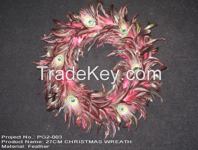 Feather Christmas Wreath