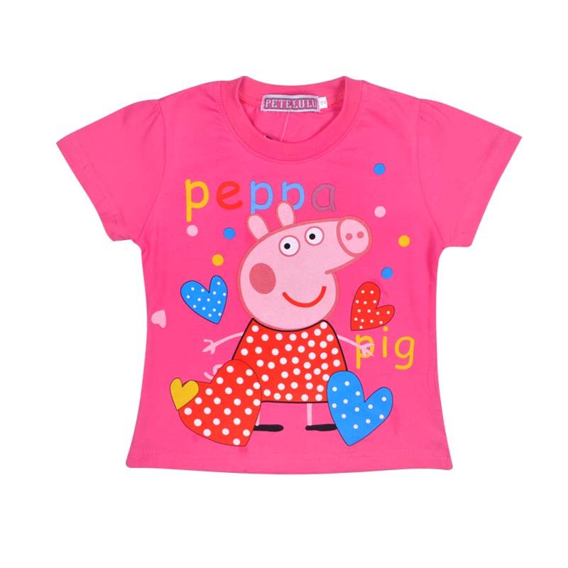 2014 New Style Children's Summer Tees Baby Frozen Short-sleeve Cartoon T-shirt 100% Cotton Girls Top Clothes