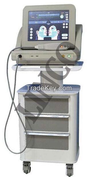 Hifu machine for the wrinkle removal and face lifting, skin rejuvenation and tightening