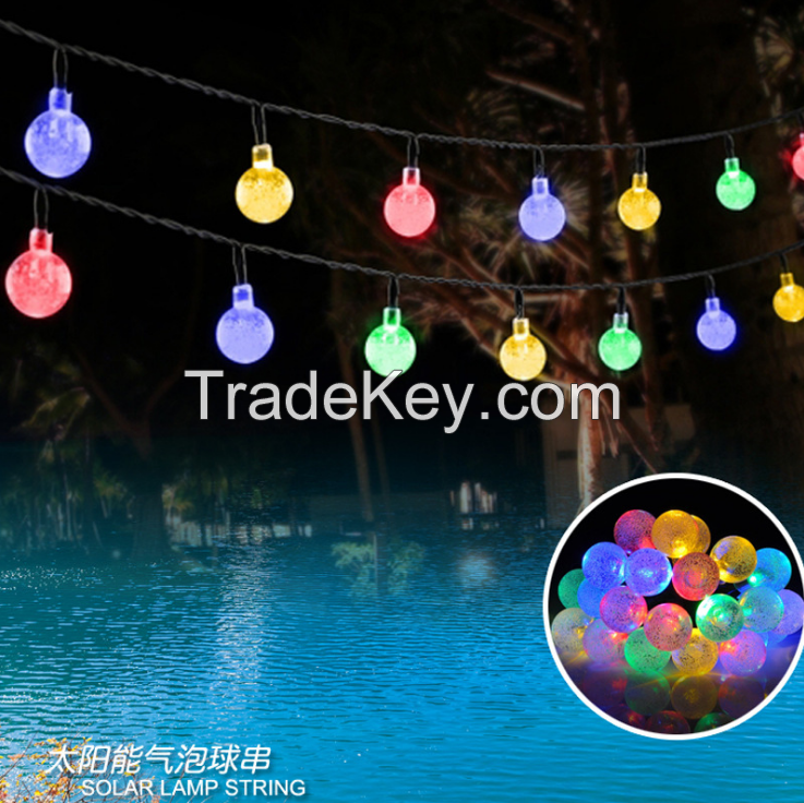 Solar LED  string light Waterproof decorative garden courtyard Christm